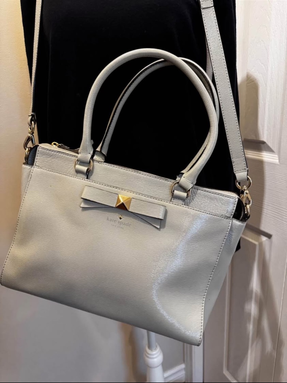 Kate Spade Light Gray Satchel Bag